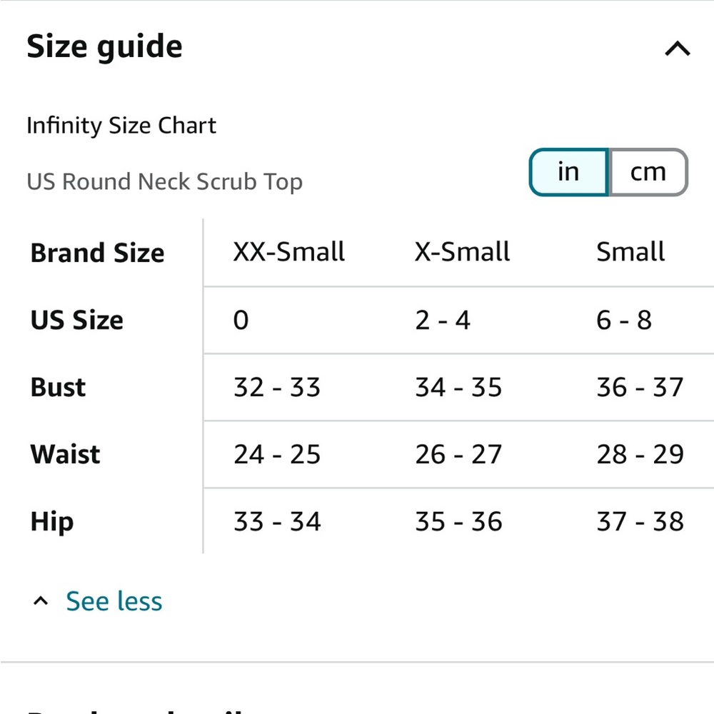 (2) Cherokee Infinity Scrub Tops Small - Picture 6 of 12